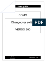 Sdmo Changeover Switch VERSO 200: User Guide