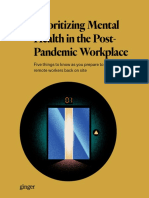 Mental Health Priorities For Workforce Post Pandemic Office Return