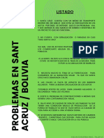 10 Problemas en Santa Cruz Bolivia - Evelyn Echeverria Arias