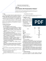 Rubber-Evaluation of Solution BR (Polybutadiene Rubber) : Standard Test Methods For