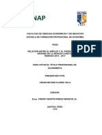 Cesar - Tesis - Titulo - 2020 Tesis de Empleo y Su Impacto en El PBI