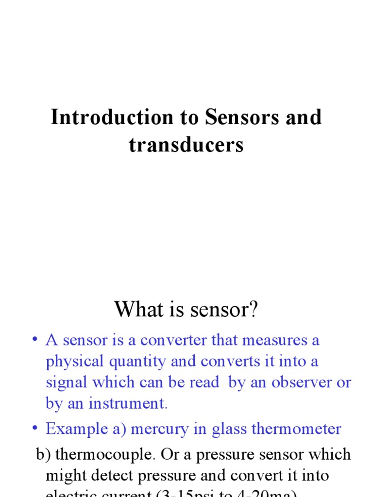 Introduction To Sensors and Transducers PDF Sensor Piezoelectricity