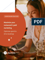 Maximize Your Restaurant's Paid Marketing: Optimize Spend To Drive Bookings