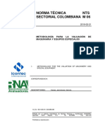 NTS M 06 Metodologia Maquinaria y Equipos Especiales