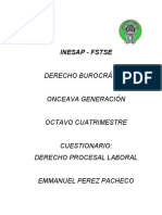 Autoevaluación Derecho Procesal Laboral