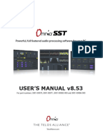 Omnia SST Audio Processing Software Manual v8.53 C19615044