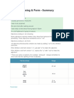 Meaning & Form - Summary: Example