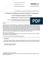 Evaluation of Mechanical and Wear Properties of Aluminium