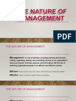 The Nature of Management