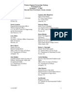 WRP Meeting Nov 7-9 2007, Participant List