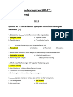 Humanresour Cemanagement (Hr-211) (Sol Vedobj Ect I Ves)