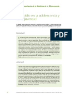 El Suicidio en La Adolescencia y en La Juventud: Resumen