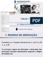 Aula de Cálculo I - Regras de Derivação - PPT