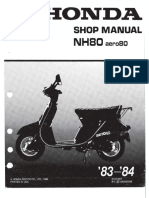 Honda NH80 1983 Service Manual