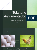 Tekstong Argumentatibo COT (Autosaved)