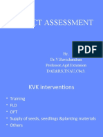 Impact Assessment: By, Dr.V.Ravichandran Professor, Agrl - Extension DAE&RS, TNAU, Cbe3