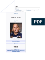 Ronald Dela Rosa: Philippine Name Middle Name Family Name