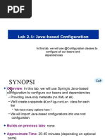 Lab 2.1: Java-Based Configuration