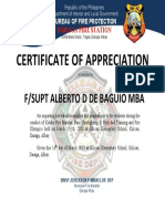 Certificate of Recognition KJFM Inspirational Speaker SUPT DE BAGUIO