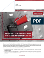 Required Documents For ISO 45001 Implementation