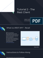 Tutorial 2 - The Rest Client: SOEN 487 - Web Services and Applications By: Nicholas Nagy