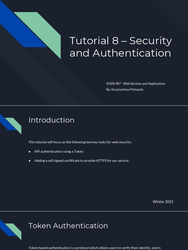SSL and Token Authentication Tutorial | PDF | Public Key Certificate ...
