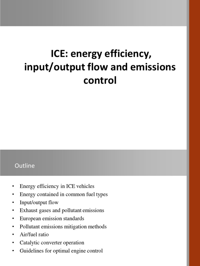 ICE Vehicle Energy Efficiency Guide | PDF | Exhaust Gas | Combustion