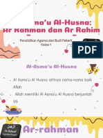 PA-BP Kelas 1 Al-Asma'u Al-Husna (Ar Rahman Dan Ar Rahim)