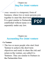 Accounting For Joint Venture