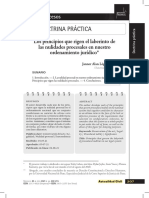 Los Principios Que Rigen El Laberinto de Las Nulidades Procesales en Nuestro Ordenamiento Jurídico.