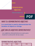 Demonstratives Adjectives