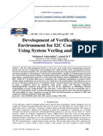 Development of Verification Environment For I2C Controller Using System Verilog and UVM