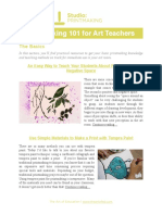 Printmaking 101 For Art Teachers: The Basics