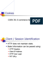 Cookies: COEN 351 E-Commerce Security