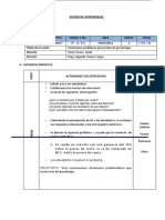 SESION DE APRENDIZAJE MATEMATICA V