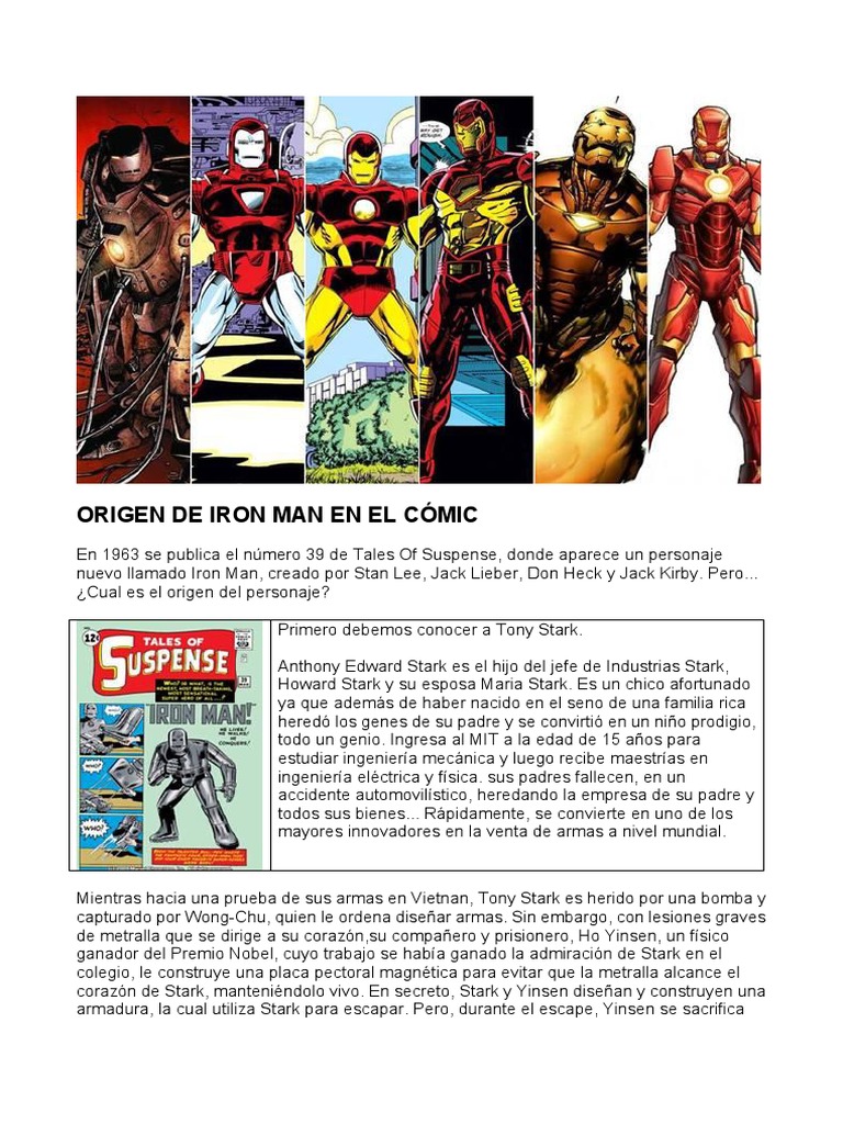 Iron Man | PDF | Marvel Entertainment | Personajes de cómic