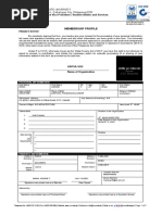 SSU VPSAS FR 010 Membership Profile