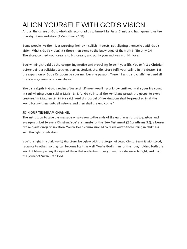 3 align yourself with god pdf
