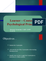 Learner-Centered Psychological Principle