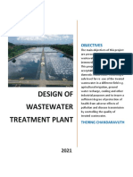 Design of Wastewater Treatment Plant.