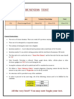 Business Management Test - SME