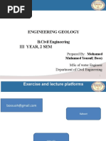 Engineering Geology Lecture 1 &2
