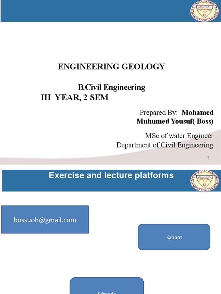 Engineering Geology for Civil Projects | PDF | Minerals | Types Of ...
