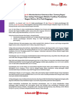 (2019) PRESS RELEASE - Lion Air Dan Wings Air Memberlakukan Ketentuan Baru Layanan Bagasi Cuma-Cuma Penumpang Dengan Menawarkan Pre-Paid Baggage