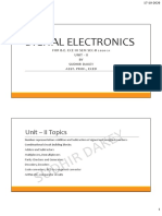 Digital Electronics: Unit - II Topics