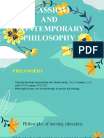 Classical and Contemporary Philo