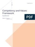 Competency and Values Framework: Guidance