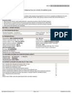 ICMR Specimen Referral Form for COVID-19 testing