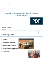 Uniqlo: A Supply Chain Going Global Case Analysis: Dr. Diane Badame Fall 2019