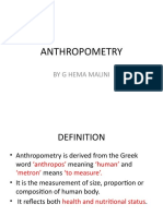 Anthropometry: by G Hema Malini